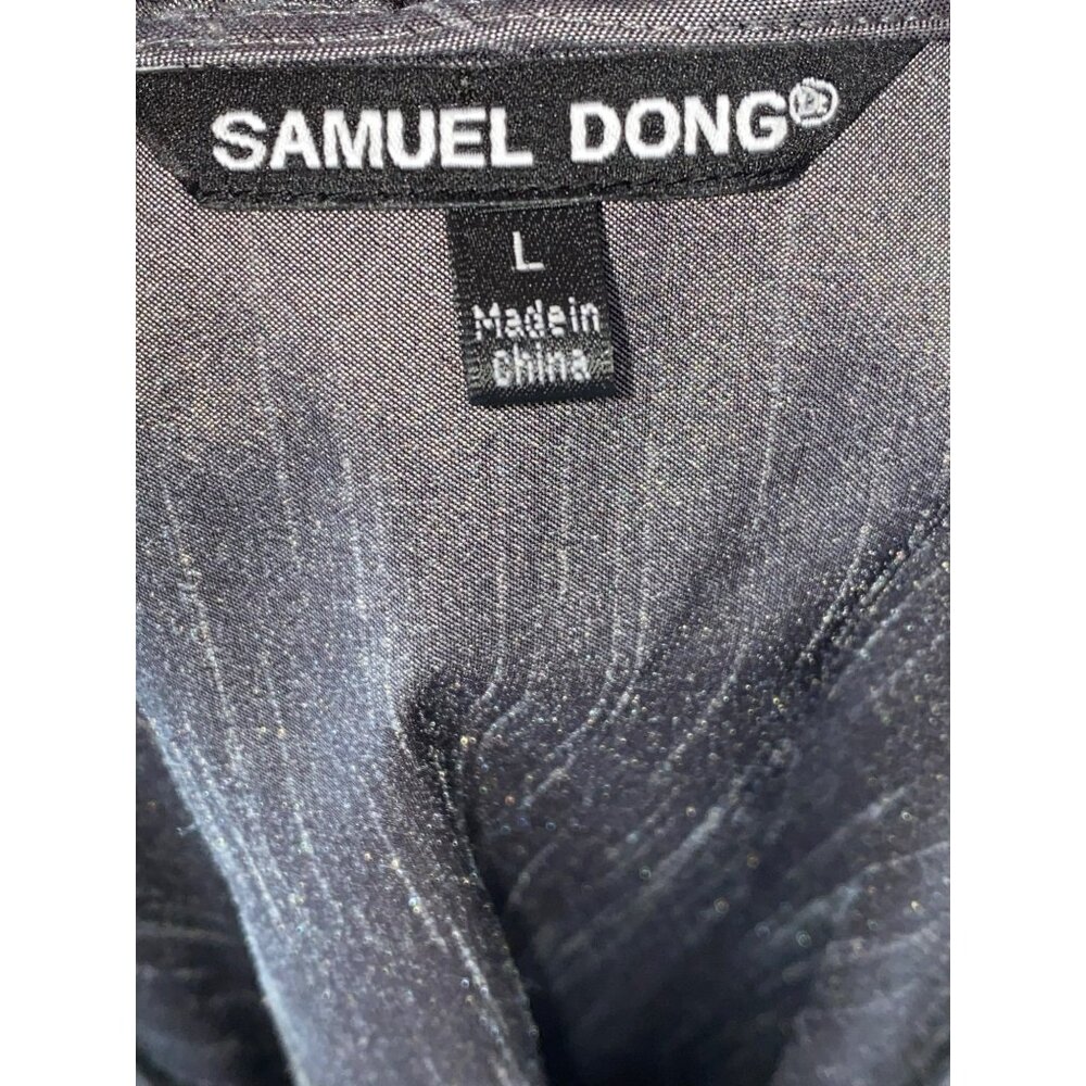 Samuel Dong Ruffled Long Sleeve Sparkling Metalli… - image 5